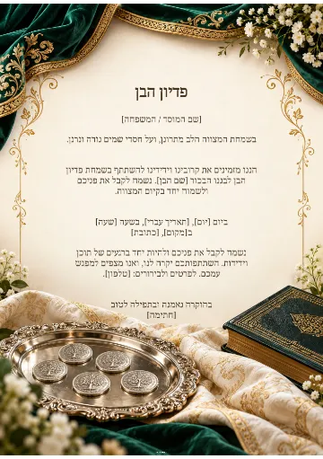 פדיון הבן — היכל האמרלד
