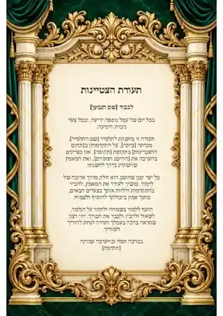 תעודת הצטיינות — היכל האמרלד
