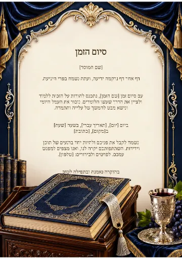 סיום הזמן — עמודי שיש