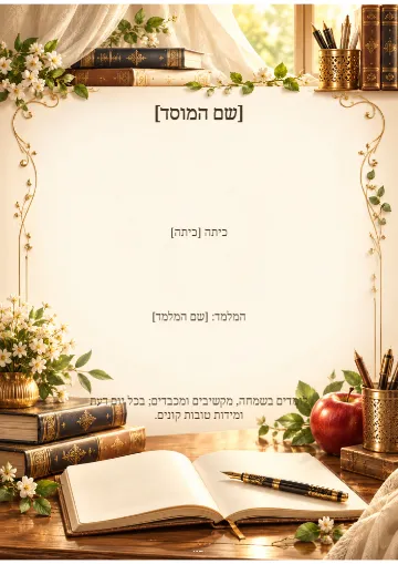 שלט כיתה — עמודי שיש