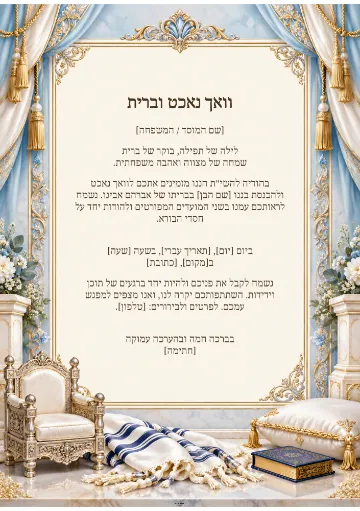 וואך נאכט וברית — שערי עץ וזהב