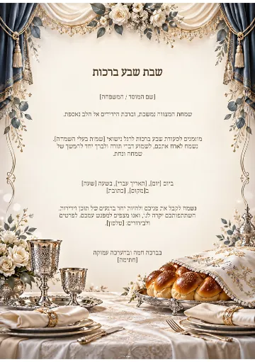 שבת שבע ברכות — שערי ירושלים