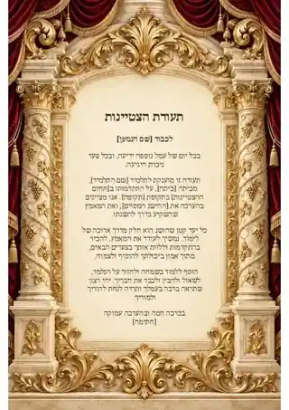 תעודת הצטיינות — עמודי שיש