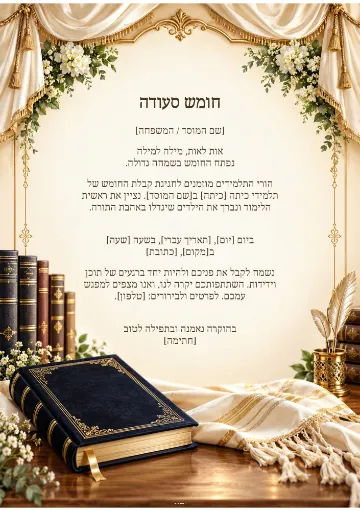 חומש סעודה — כינור ונבל