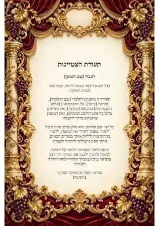 תעודת הצטיינות — גפן מלכותית