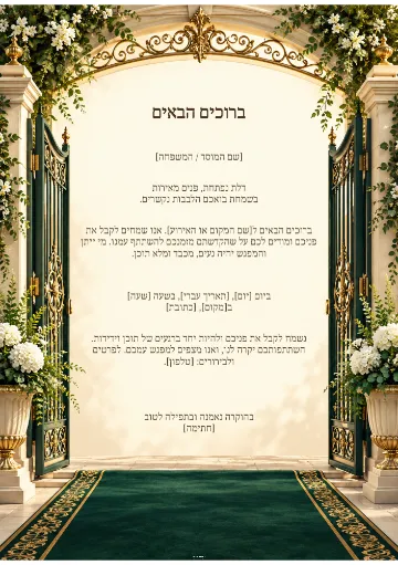 ברוכים הבאים — שערי ירושלים