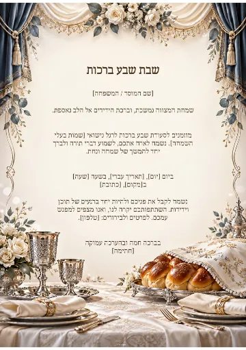 שבת שבע ברכות — כינור ונבל