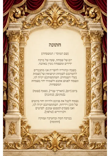 חתונה — עמודי שיש