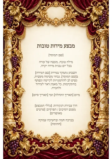 צומחים במידות טובות — גפן מלכותית