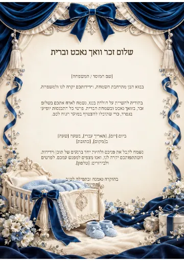 שלום זכר וואך נאכט וברית — כתר הספיר