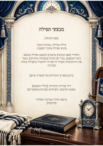מבצע תפילה — גפן מלכותית