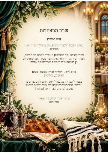 שבת התאחדות — כתר הספיר