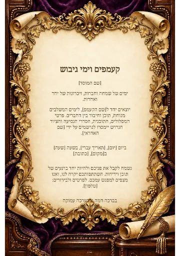 קעמפים וימי גיבוש — כינור ונבל