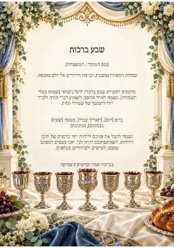 שבע ברכות — כתר הספיר