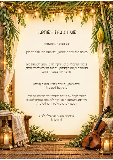 שמחת בית השואבה — עמודי שיש