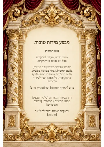 צומחים במידות טובות — עמודי שיש
