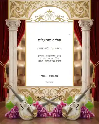 מבצע התמדה — מסגרת שיש וכלי נגינה