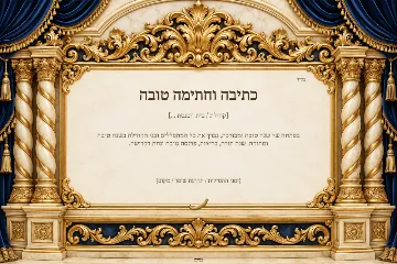 שלט ראש השנה — היכל לרוחב