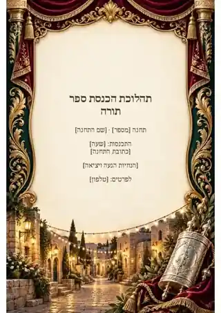 תחנות תהלוכת ספר תורה — צבעוני ועשיר