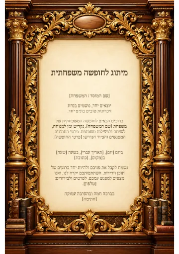 מיתוג לחופשה משפחתית — שערי עץ וזהב