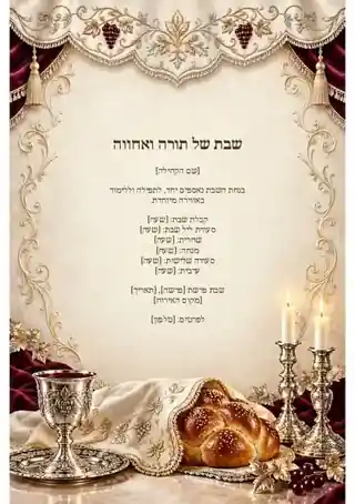 סדר שבת התאחדות — קלאסי ומאוזן