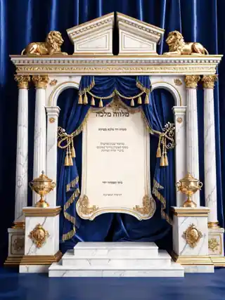 מלווה מלכה — היכל כחול ועמודי שיש