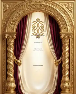 הזמנה למעמד סיום — עמודים מסולסלים בבורדו