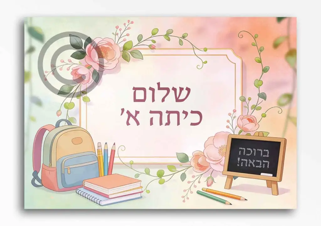 שלום כיתה א בנות 30