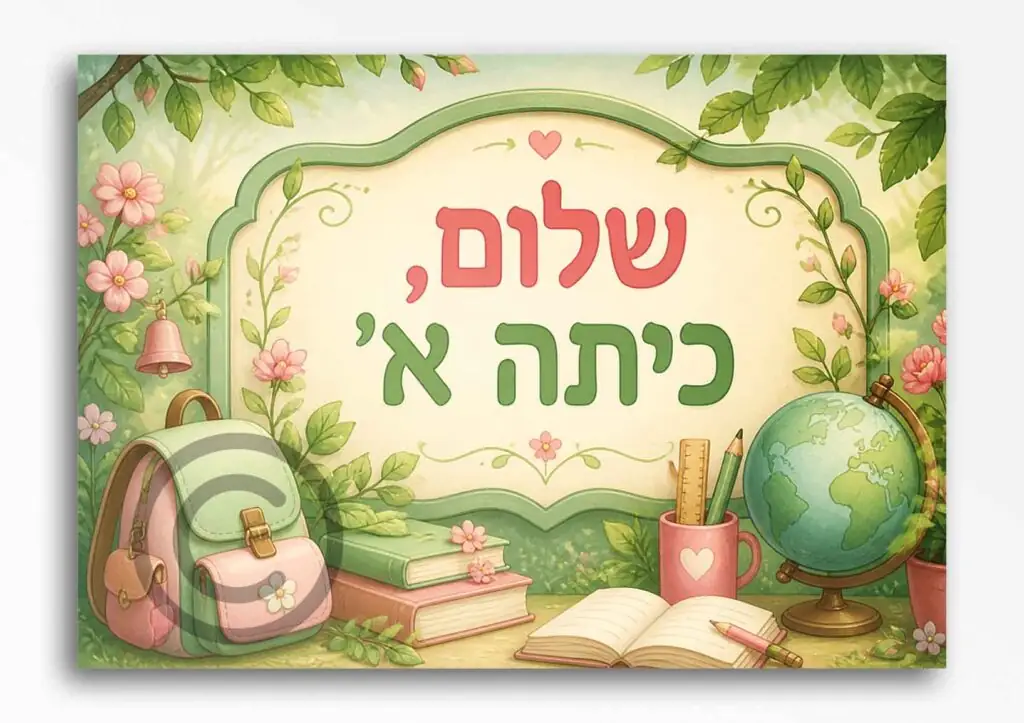 שלום כיתה א בנות 35