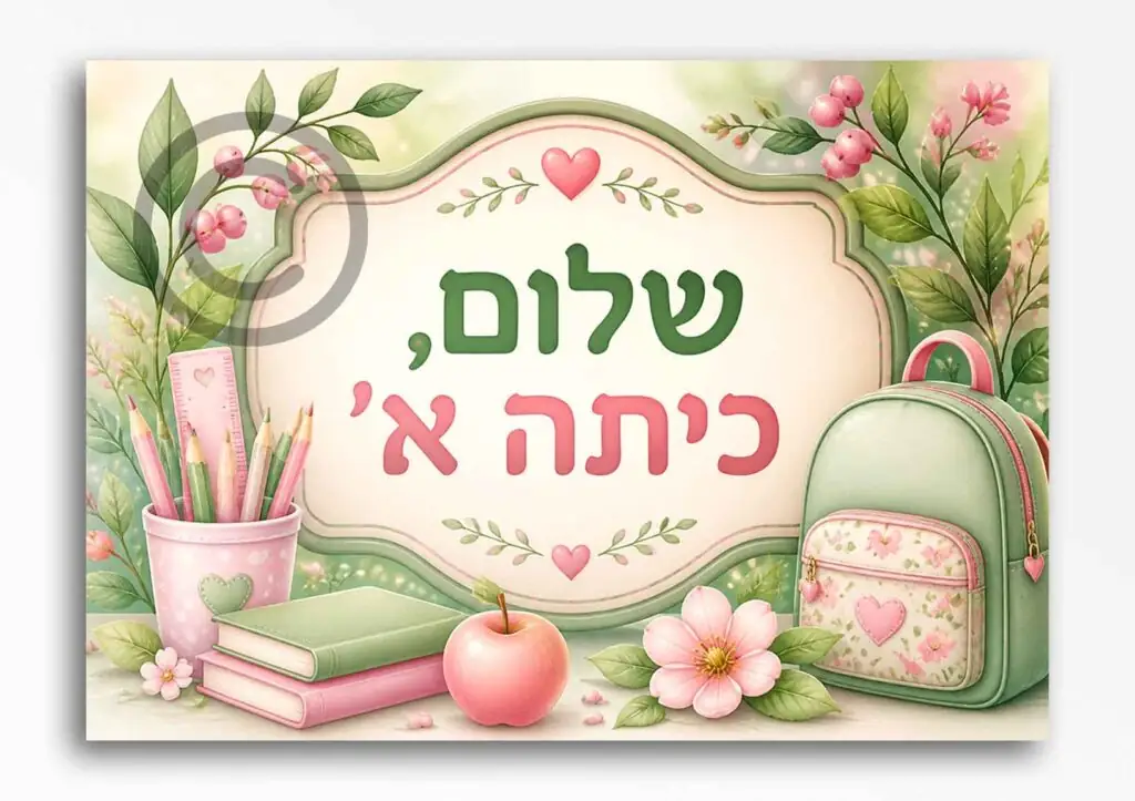 שלום כיתה א בנות 36