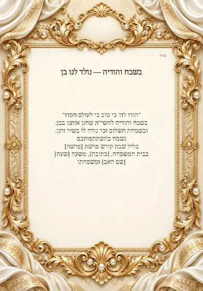 שלום זכר — היכל שנהב וזהב