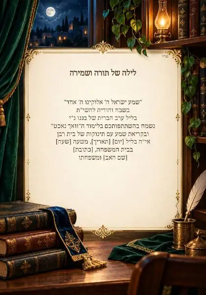 וואך נאכט — עיצוב נושאי מקורי