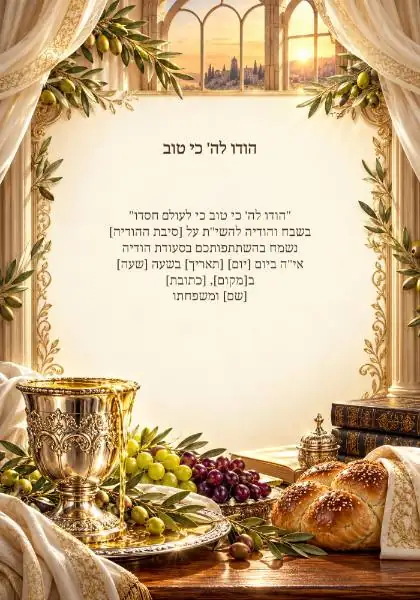 סעודת הודיה — עיצוב נושאי מקורי