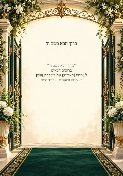 ברוכים הבאים — עיצוב נושאי מקורי