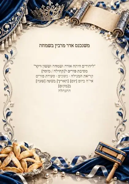 מסיבת פורים — עיצוב נושאי מקורי