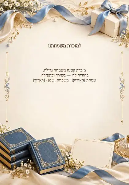 מזכרות לאירועים — עיצוב נושאי מקורי