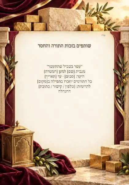 קמפיין התרמה — עיצוב נושאי מקורי