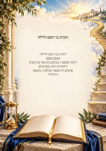 מבצע לימוד — עיצוב נושאי מקורי